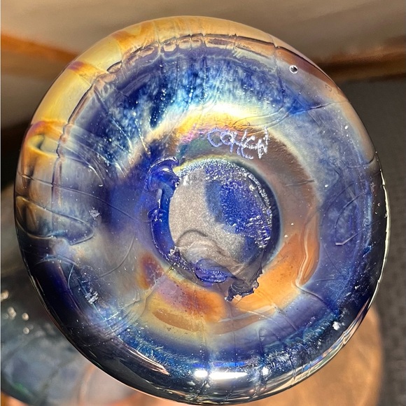 Garry Cohen Blown Glass Favrile Glass Vase - Picture 8 of 9